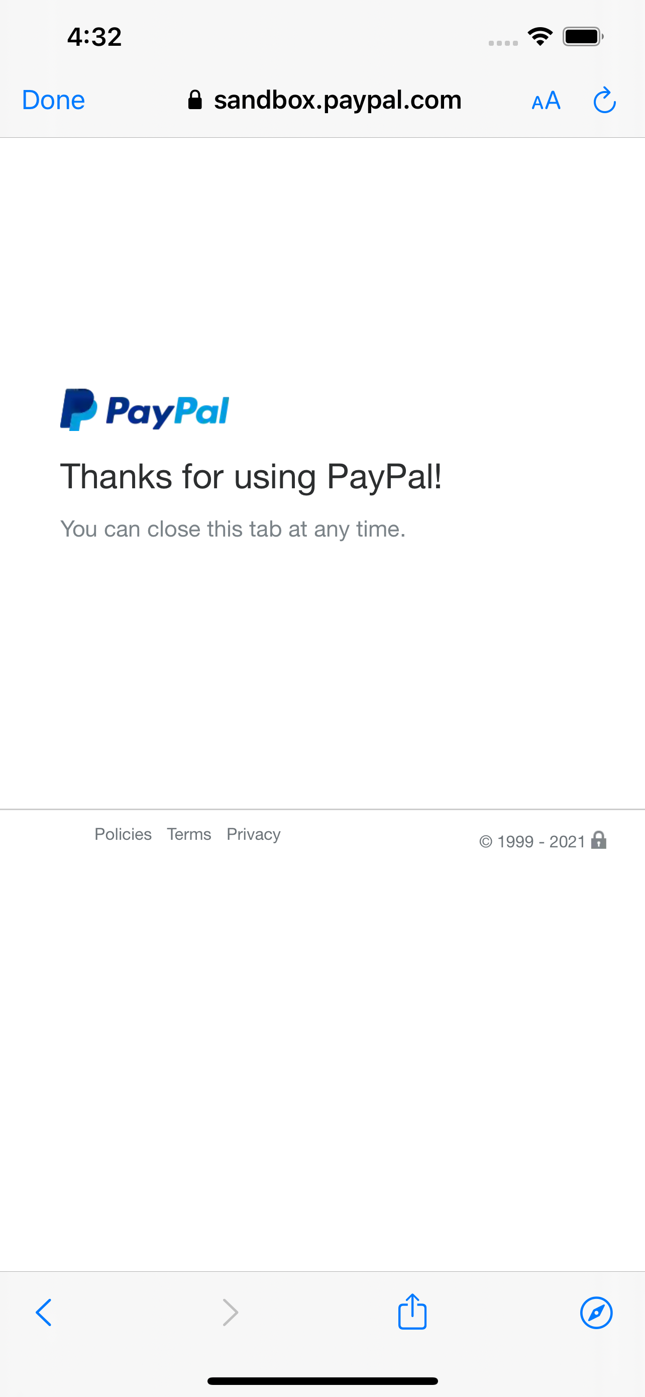 8 PayPal thanks