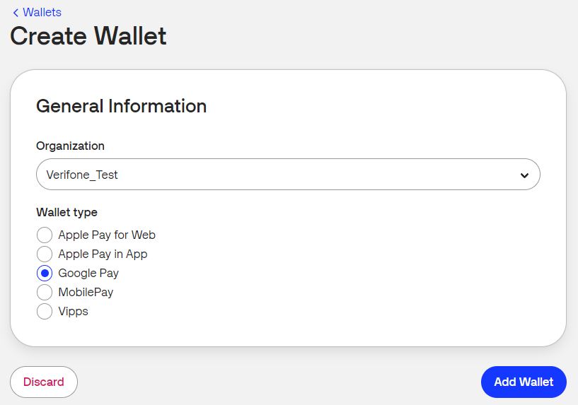 wallet info