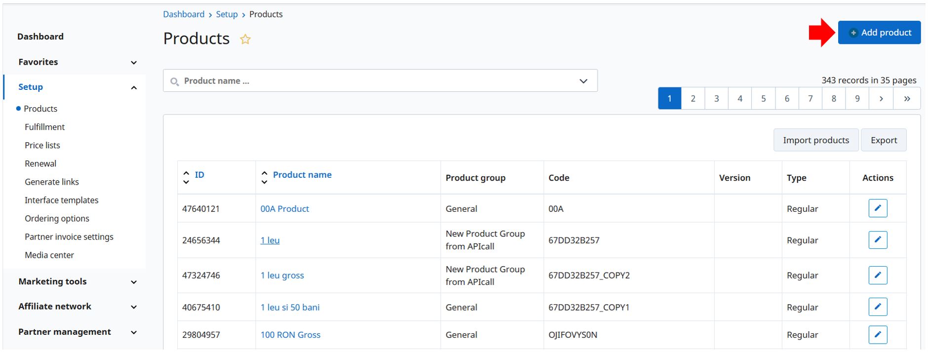 Add product