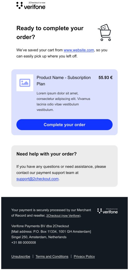 compliant follow-up email