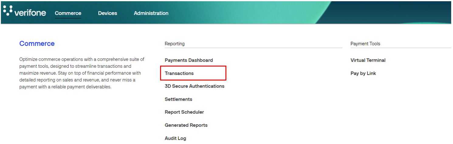 transactions report