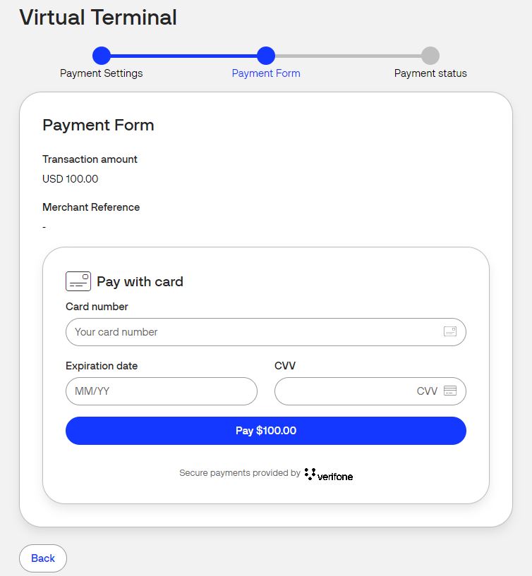 Payment form