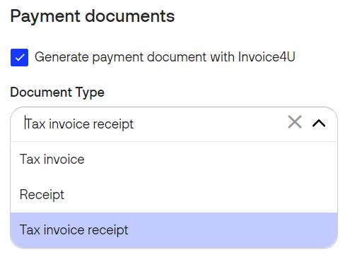 Payment documents