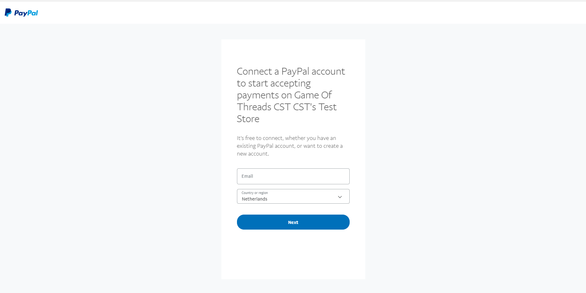 collect paypal account
