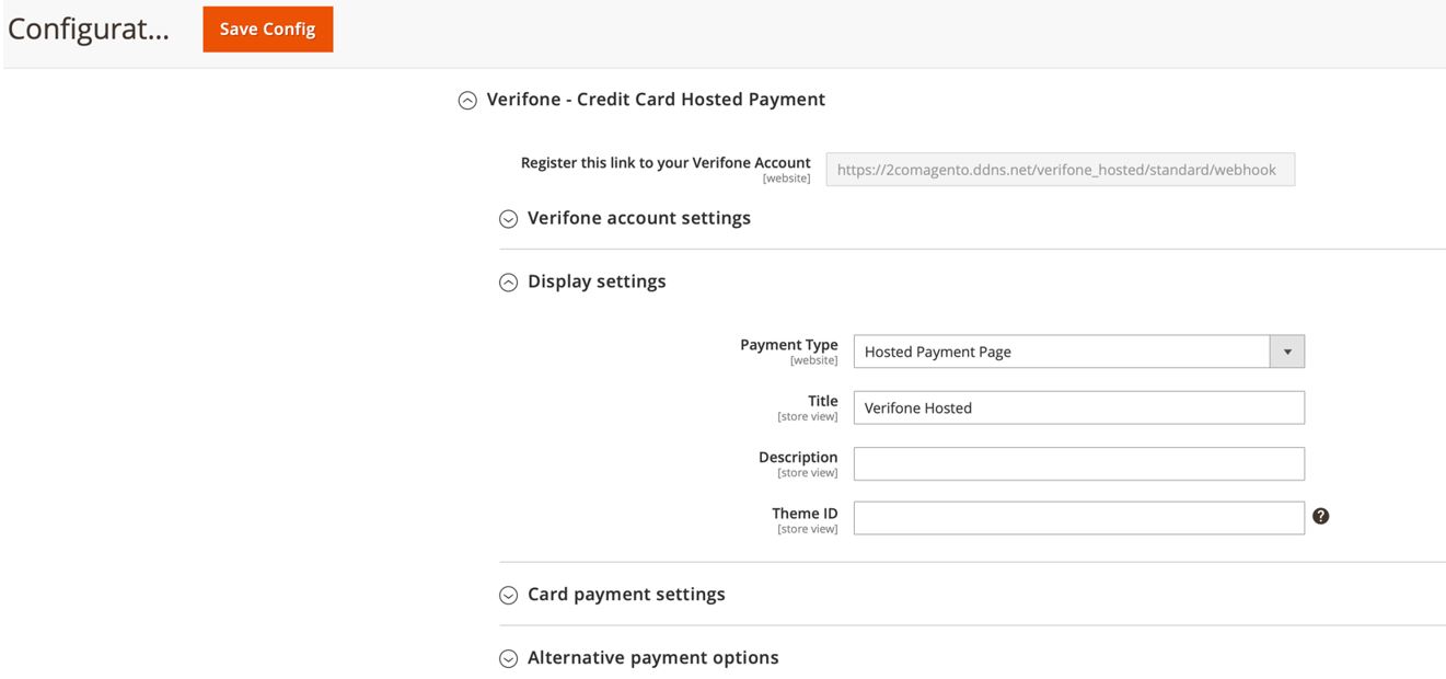 Magento Display settings