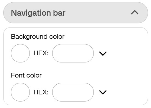 Navigation bar