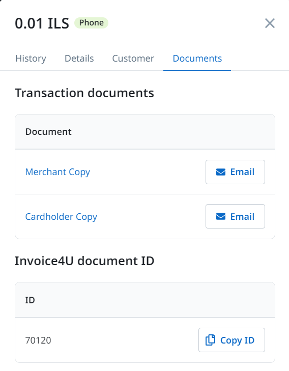 Invoice4U Transaction Documents