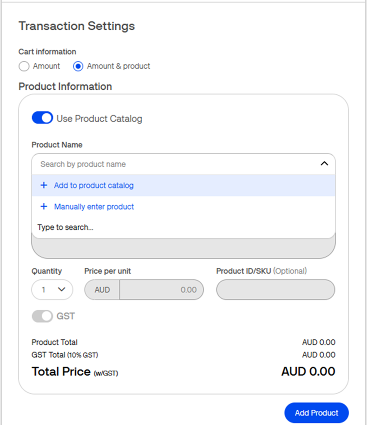 add product